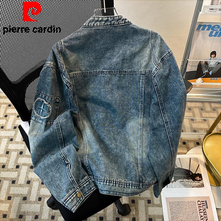 皮尔卡丹帅气休闲痞帅保暖茄克舒适干净时尚2025韩版外套男春秋飞