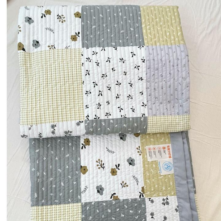 【青花瓷】200*230绗缝四季床盖床单三层夹棉防滑双面加厚