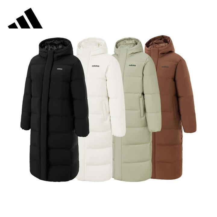 adidas/阿迪达斯羽绒服男女同款流光风长款外套保暖防风 JW1686