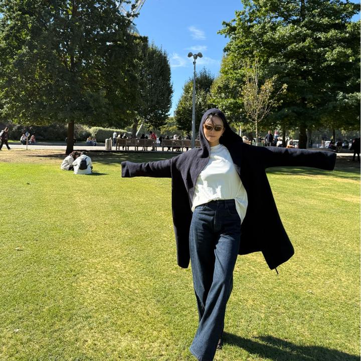 SHIIEELL【女神战袍】高智风100缩容绵羊毛宽松连帽开衫大衣Z4055