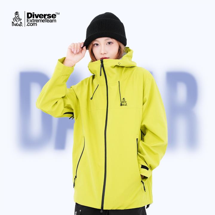 diverse达喀尔【风御犀甲】冲锋衣男女硬壳外套防水轻奢痞帅男装