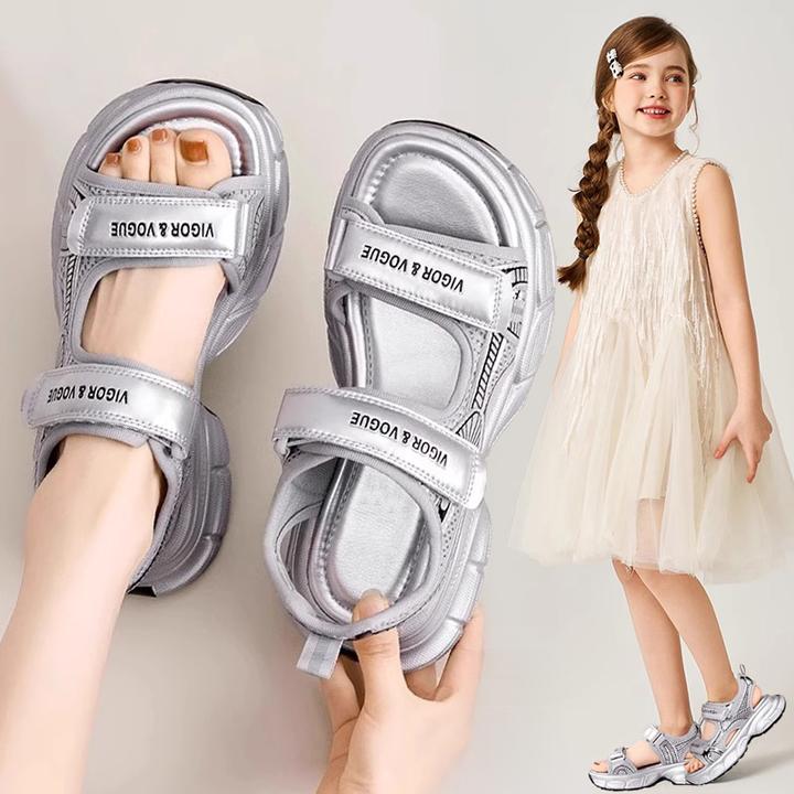 女童软底透气沙滩鞋2025夏季新款儿童休闲凉鞋中大童轻便运动凉鞋