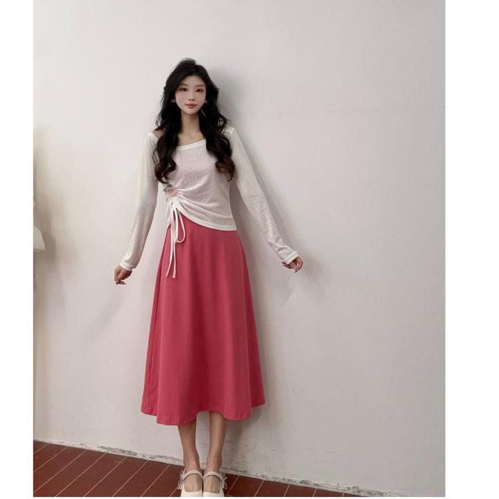 IEF/爱依服两件套2025早秋季洋气甜美温柔小女人里外套裙欧若风