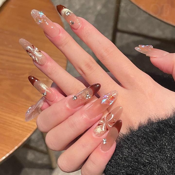 【繁星烟花穿戴甲片2025新款高级感美甲穿戴甲片穿戴式手工穿戴甲