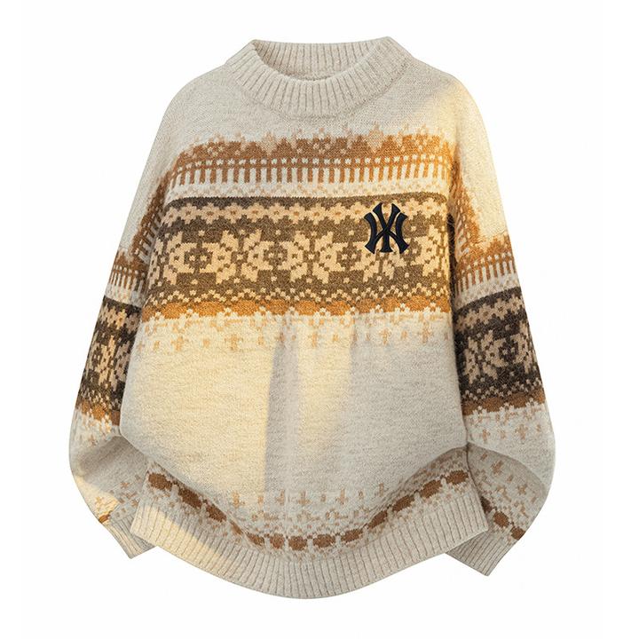 DeweLvum匠心制作！一眼就爱上!新款休闲宽松加厚针织圆领毛衣男潮