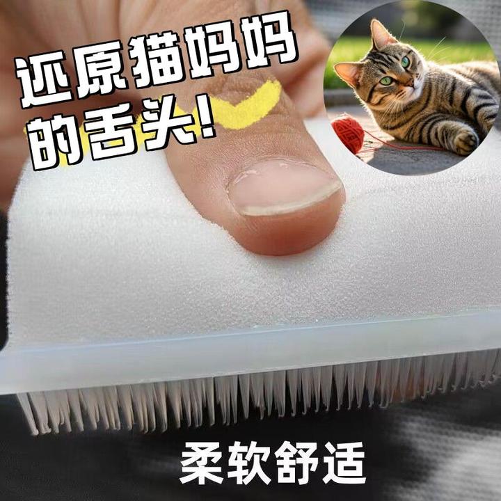 W【还原猫妈妈的舌头】猫咪舌刷按摩刷用医菌无毛刷多功能去浮毛