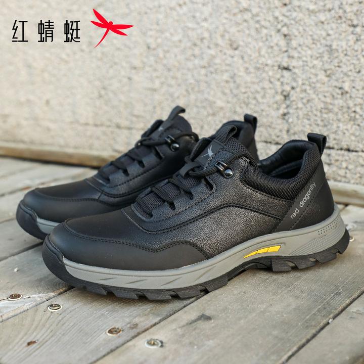 红蜻蜓男鞋2025秋冬新款户外运动鞋旅游鞋软底徒步舒适休闲鞋男款