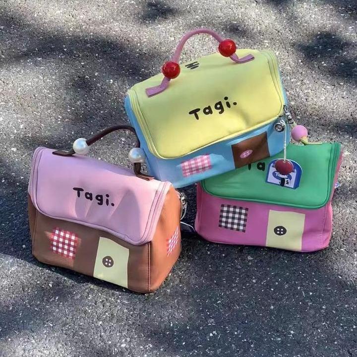 潮走机灵小房子防水皮质可携式洗漱包大容量收纳包化妆包伴娘伴手