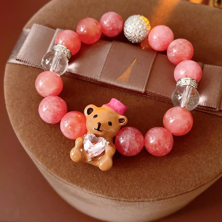 【浠儿姐姐】叛逆千金风串珠小棕熊手串生日礼品