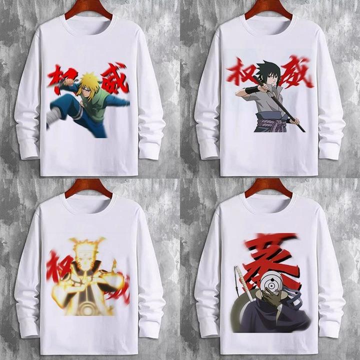 2025年款衣服儿童爆款T恤权威网红印花火影忍者同款游戏男童长袖