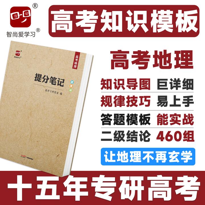 智尚爱学习2026高考提分笔记高考地理高中地理答题模板二级结论