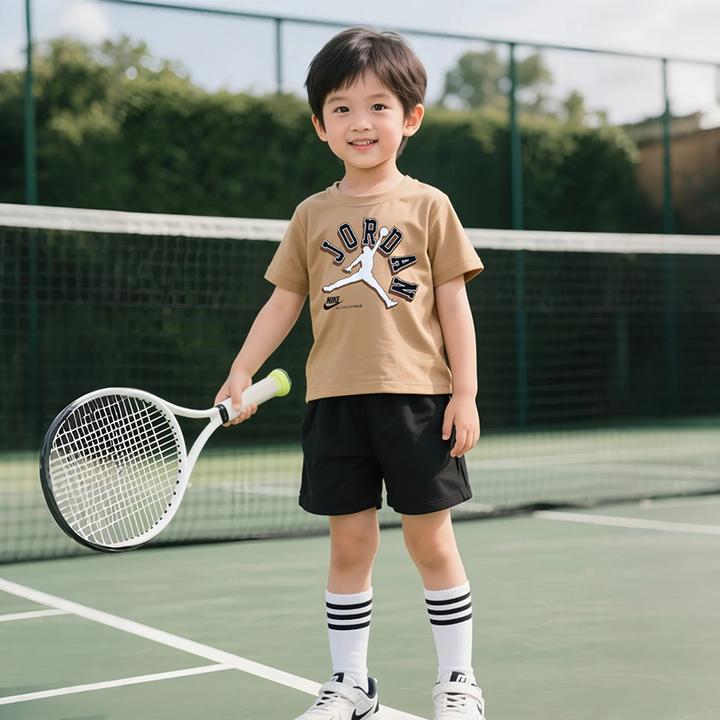【官方旗舰】AIR JORDAN儿童夏季新品男童装舒适短袖T恤JDB-TE-C704