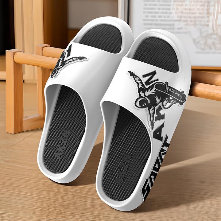 拖鞋男士新款夏季外出防滑耐磨高档男生外穿运动篮球户外凉拖鞋男