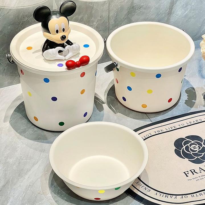 【2.2万人收藏】带盖手提水桶脸盆加厚家用大容量学生宿舍多功能洗