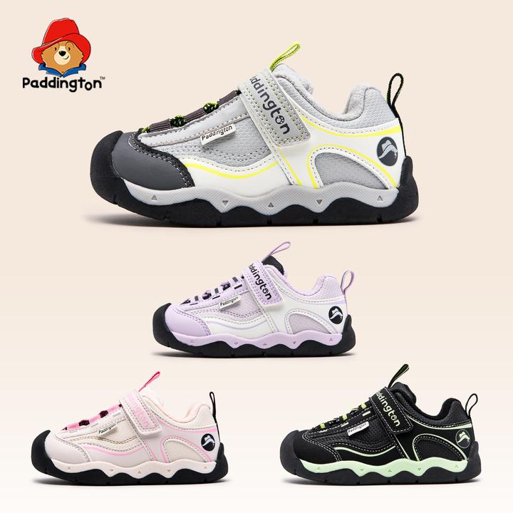 帕丁顿熊童鞋冬季加绒户外运动鞋2-7岁保暖学步鞋防滑小童-PD880