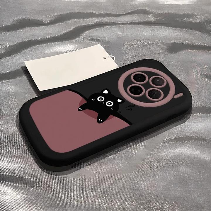 适用于vivoX200ultra手机套x200s可爱小黑猫全包防摔x200promini