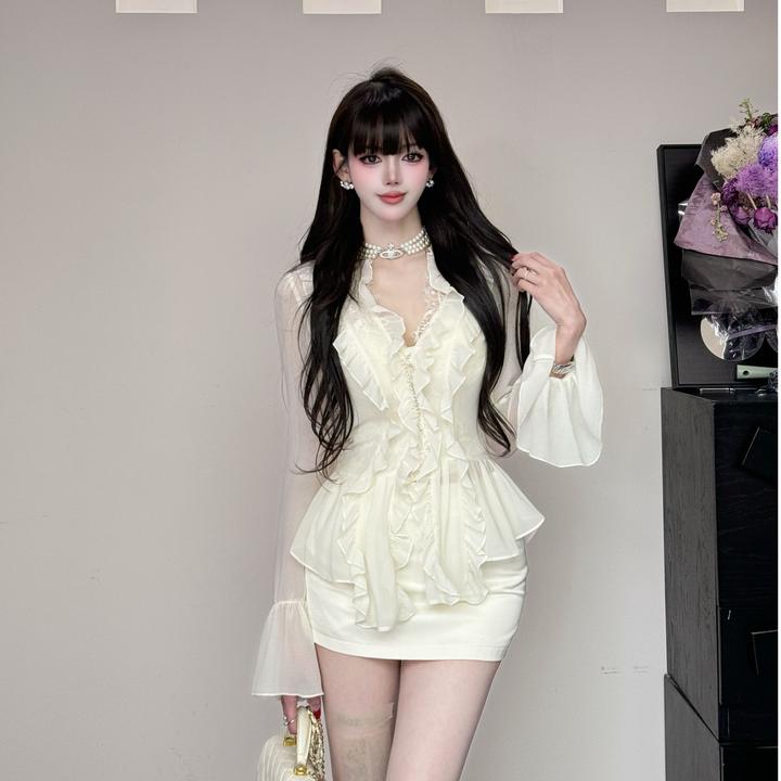 【精选优品】新款时尚法式辣妹吊带韩系风显瘦时尚套装25358