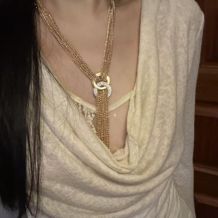 项链 老货｜项链丝绒流苏 默认微瑕 zf-xl0004