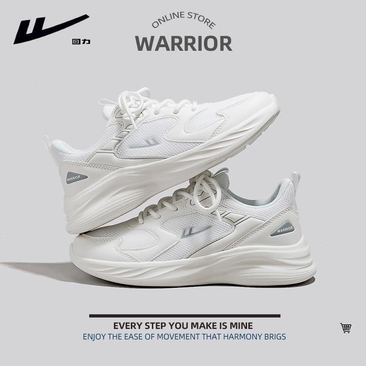 Warrior/回力女鞋运动休闲鞋2025网面透气增高休闲鞋跑步鞋小白鞋