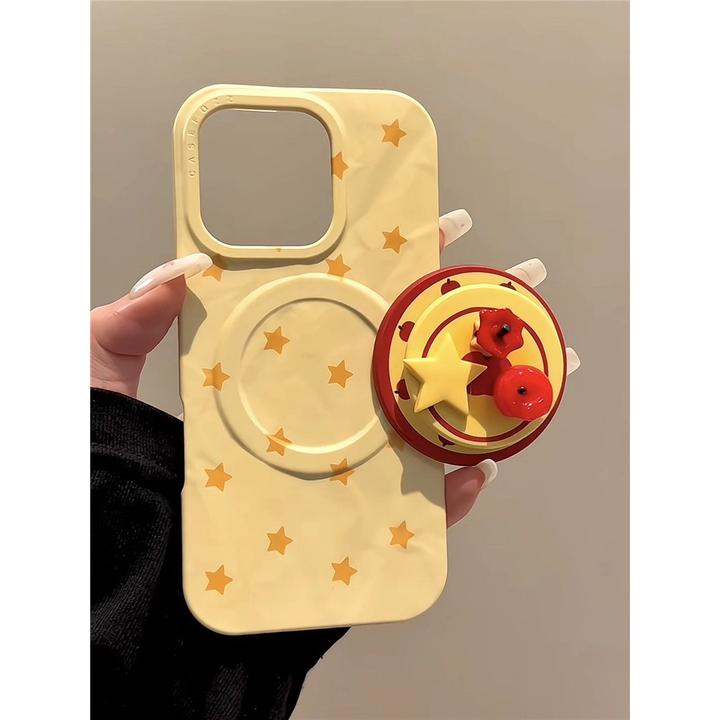 ins星星果盘磁吸支架适用苹果16Pro Max手机壳iphone15新款14高级