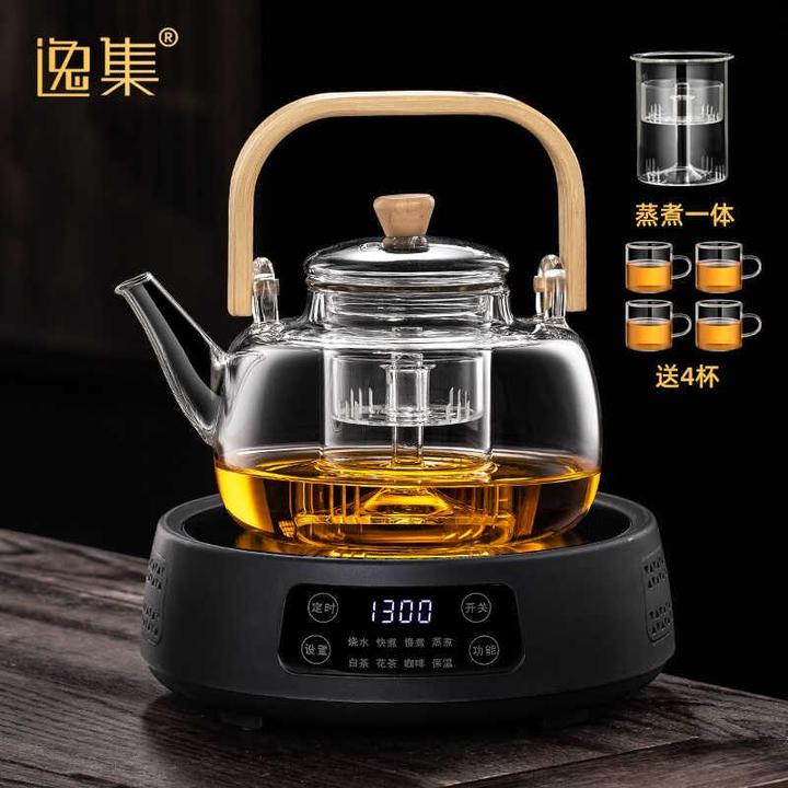 煮茶壶2025新款电陶炉煮茶器养生壶烧水煮茶一体泡茶专用茶具套装