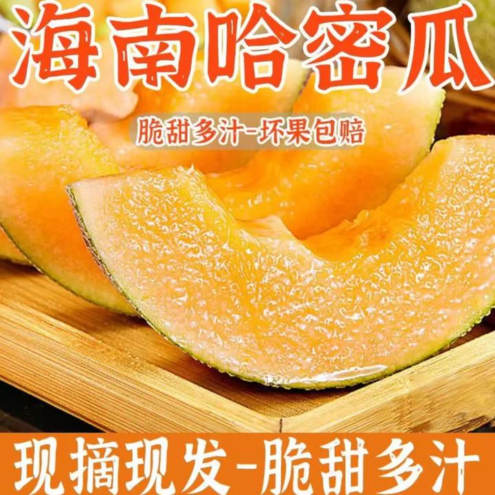 【头茬瓜】【海南直发】爆脆哈密瓜晓蜜25号爆甜脆嫩多汁新鲜水果