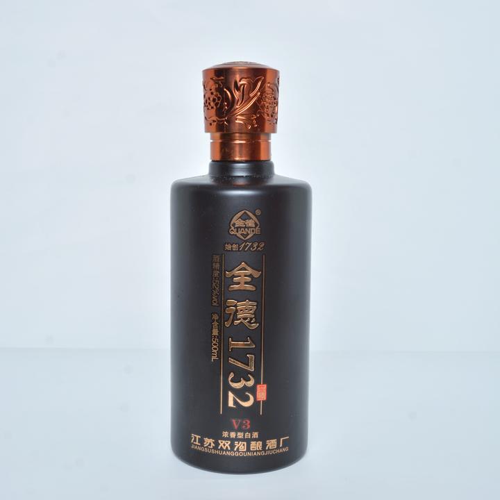 全德V3江苏双沟酿酒厂52度浓香型质量优级固态纯粮52度500