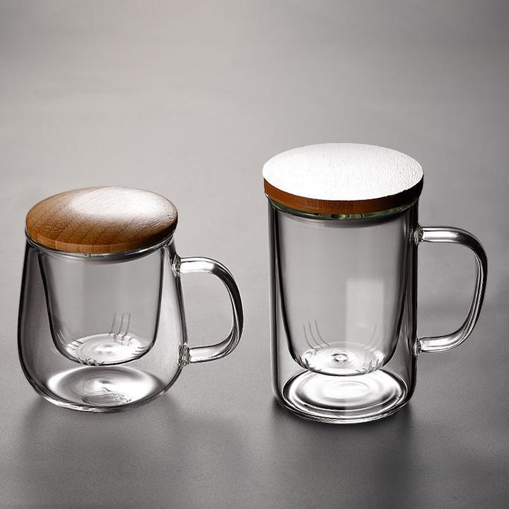 供应家用茶水分离泡茶杯大容量杯子过滤办公室日式创意玻璃杯