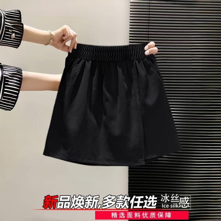 夏季短裤女2025年爆款时尚洋气热裤女款高腰纯色大码工装五分短裤