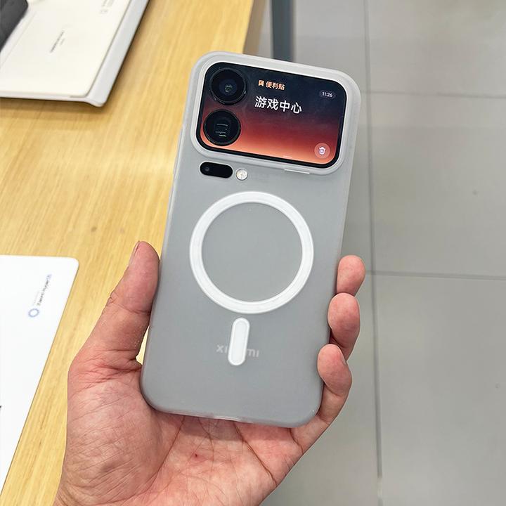 适用小米17手机壳Magsafe磁吸软壳无线充纹理全包promax保护套