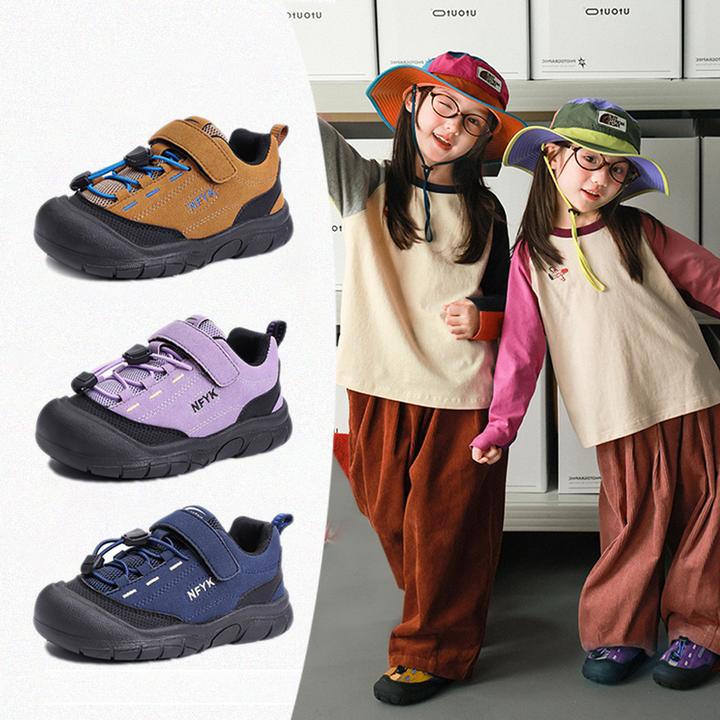 儿童运动鞋女童透气户外跑步鞋子2025春秋新款男童韩系休闲登山鞋