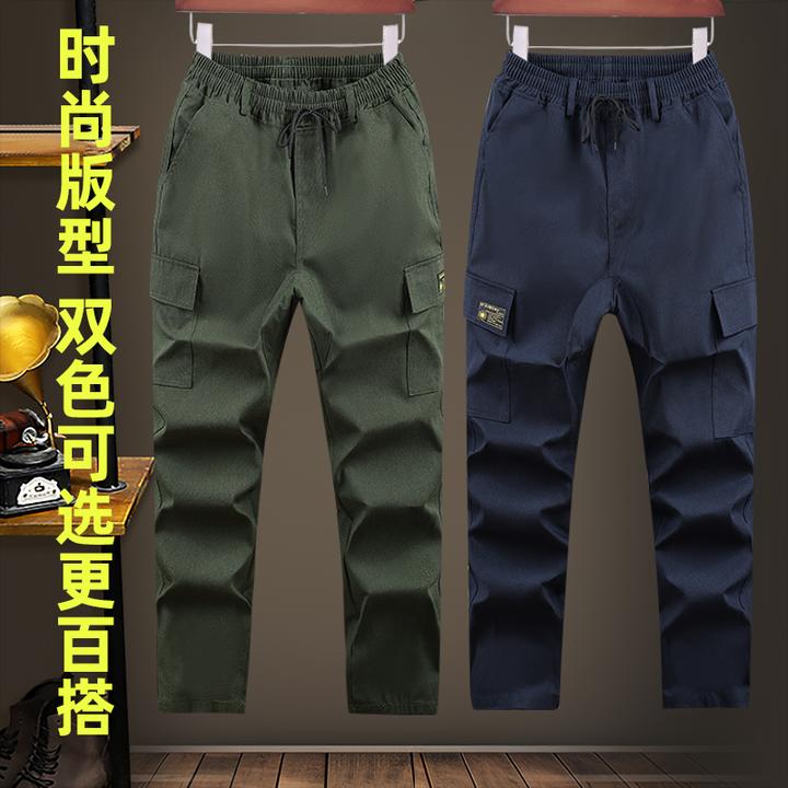 电焊工作裤纯棉加档加固劳保防烫耐磨耐脏休闲直筒裤子汽修工装裤