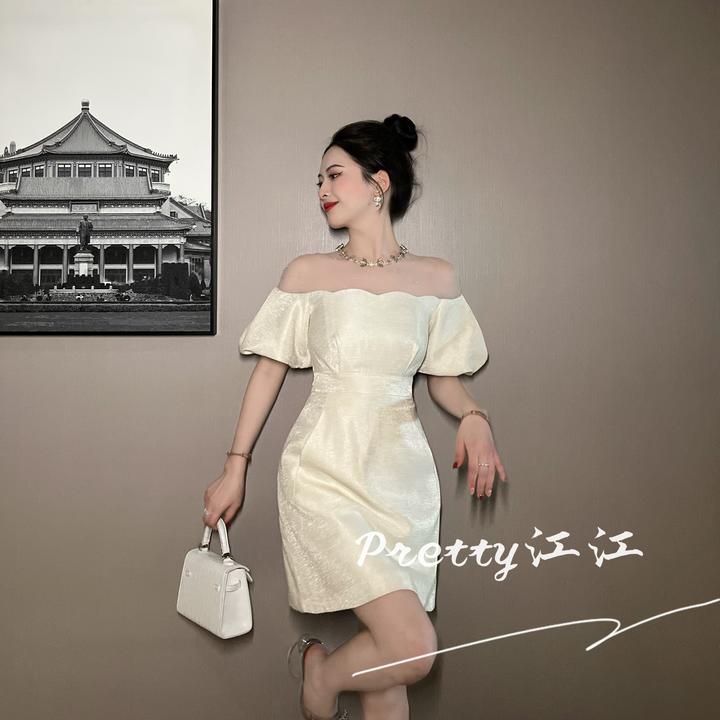 Pretty小众设计师品牌江江定制 修身性感气质小个子连衣裙21285