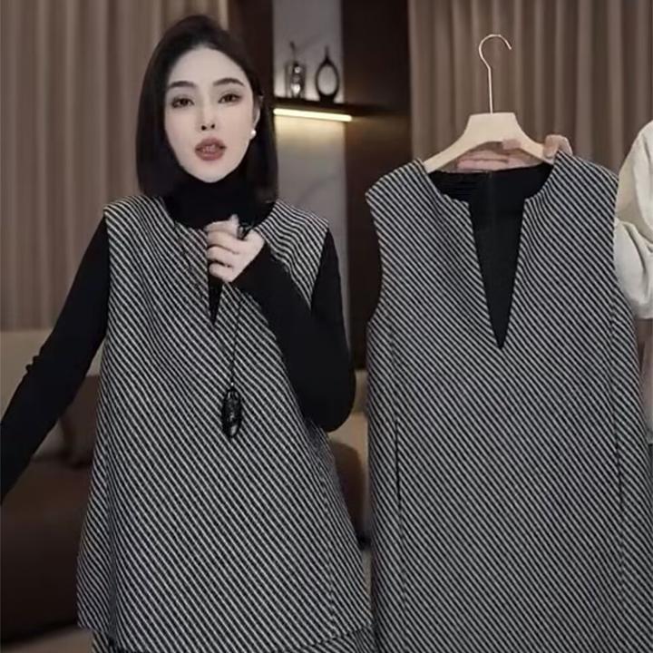 微胖mm时尚休闲套装女士春秋大码宽松显瘦遮肉洋气质妈妈马甲短裤