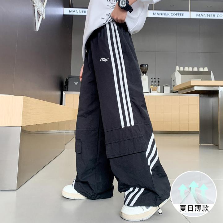 儿童装男童夏装薄款裤子2025新款夏季大童速干工装裤夏款防蚊长裤