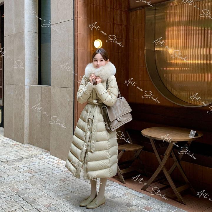 【ART ME】狐狸毛领三防面料可溯源90三星安心白鹅绒服wy34l2a