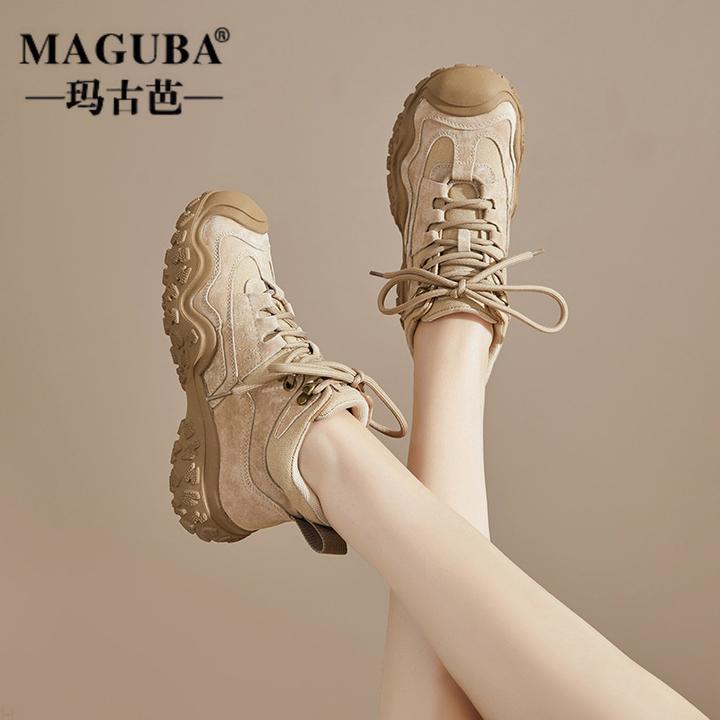 MAGUBA/玛古芭老爹鞋女软底舒适透气显瘦复古潮牌时尚百搭休闲鞋