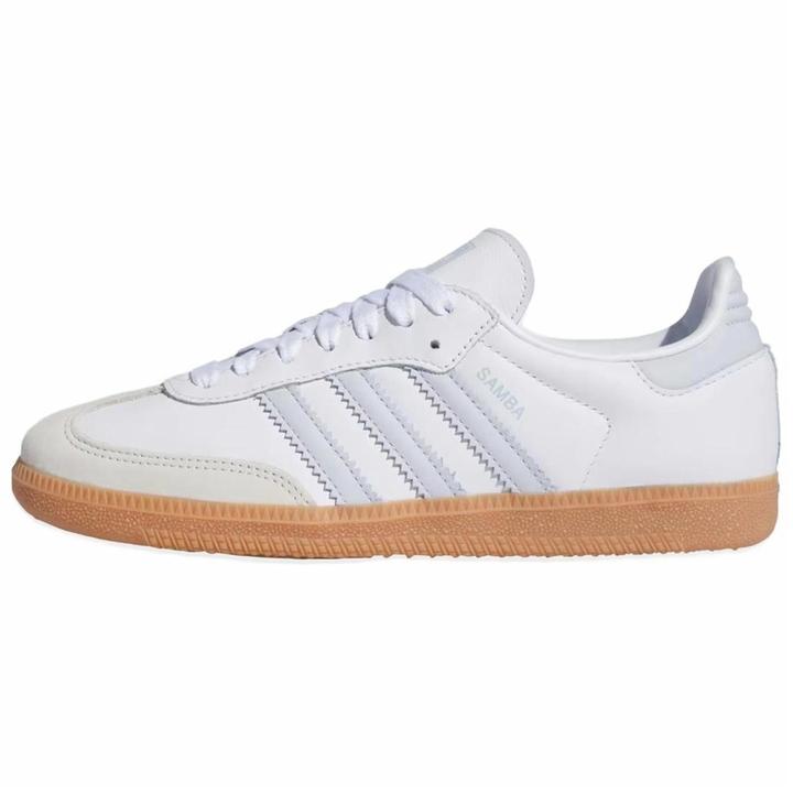 Adidas阿迪达斯SAMBA白蓝夏女低帮耐磨缓震休闲运动德训鞋IE0877