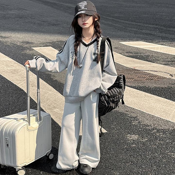 童装女童卫衣牛仔裤套装春季2025新款洋气时尚儿童春装休闲两件套