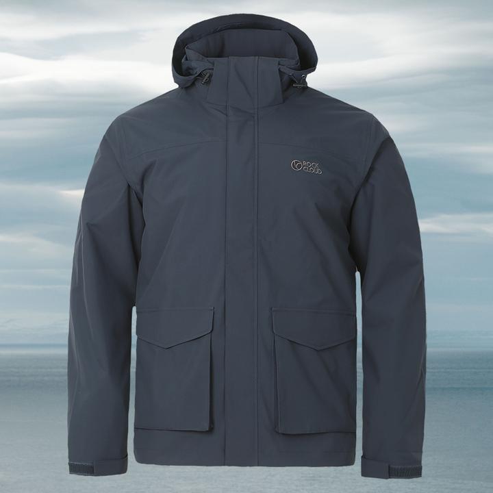 岩云秋冬咩咩毛冲锋衣男款冲锋衣防水保暖复古防水三合一外套