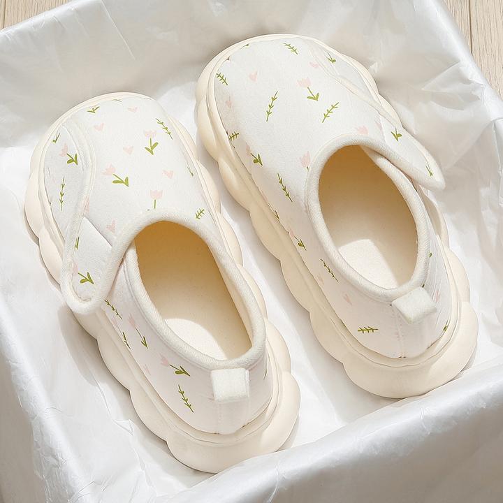 月子鞋女士秋冬季10-12月份包跟软底防滑孕妇产妇产后四季棉拖鞋