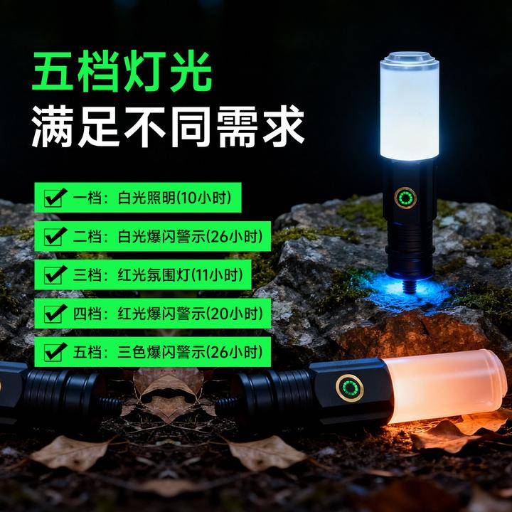 新品高视达凯迈德摩托车旗杆警示灯