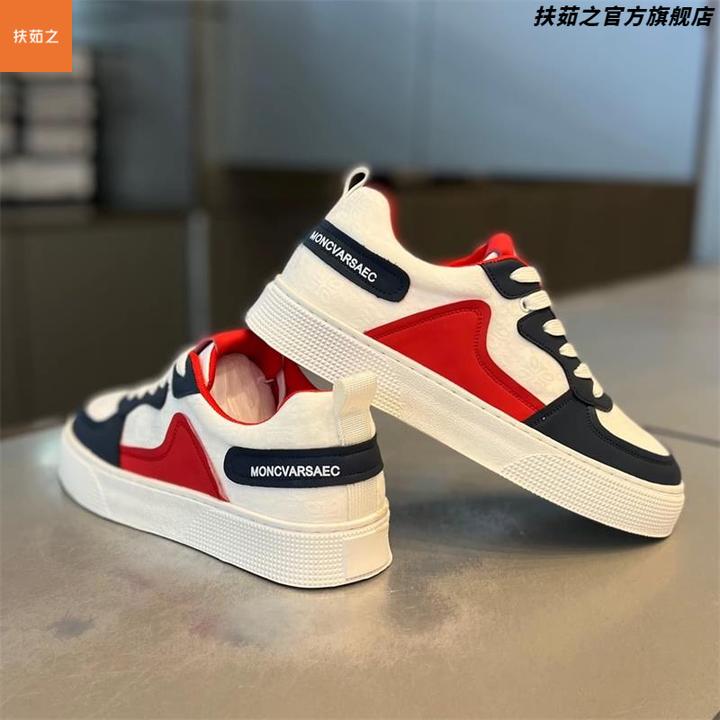 网红爆款春季休闲网面系带平底轻便时尚板鞋个性潮牌运动百搭男鞋