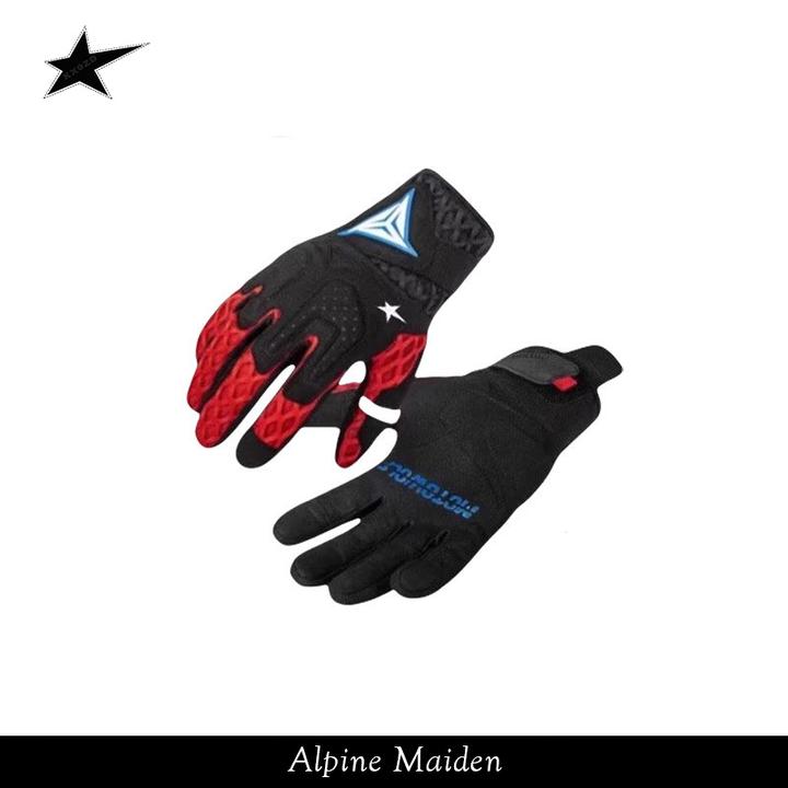 正品现货A星Alpine Maiden骑行手套春秋男士防摔耐磨骑士透气手套