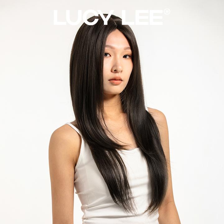 LUCYLEE【免修剪-南湘】精修黑茶色黑长直假发头套假发推荐