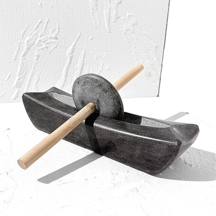 【五蕴天香】石碾碾磨工具青石材质30cm*8cm*6cm重约3.5kg