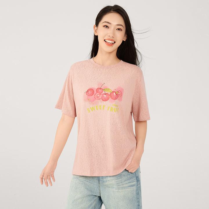 高街复古美式短袖T恤运动休闲宽松正肩T恤瑜伽服上衣夏季3485