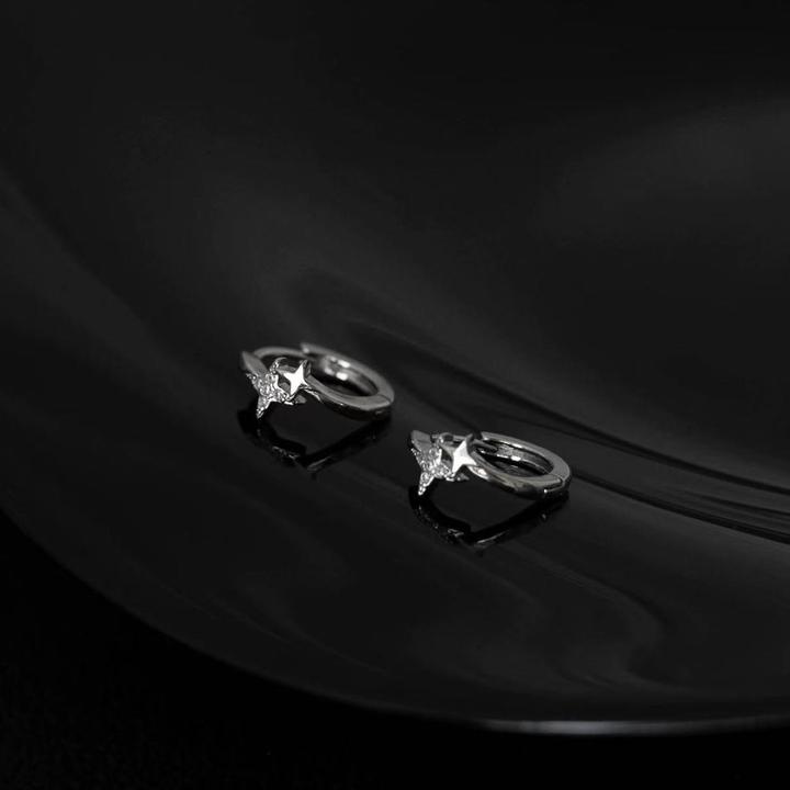 银针秋冬新款爆款耳环高级感男女款耳扣小众气