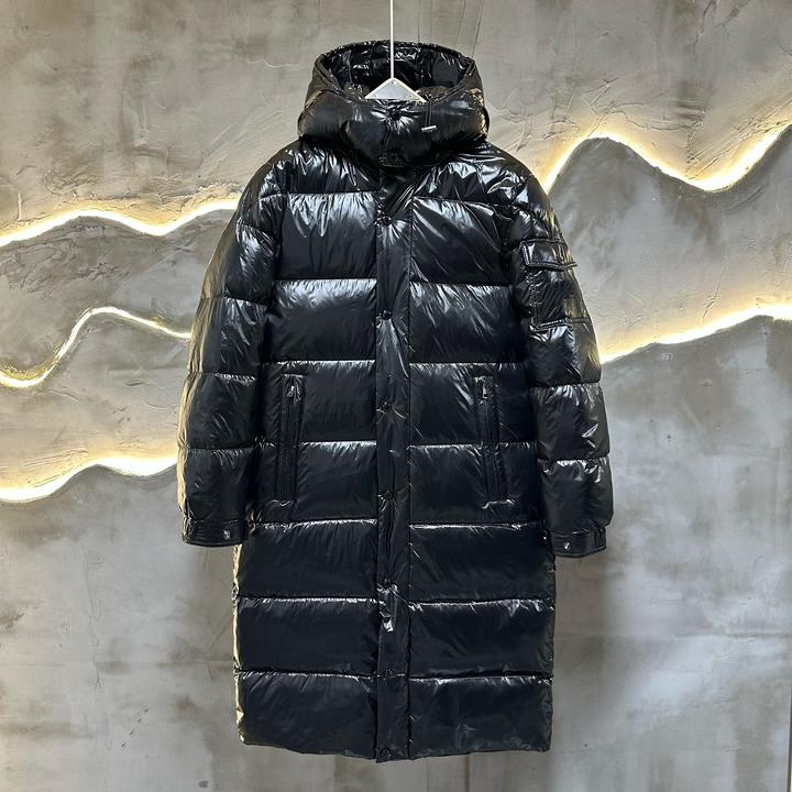 【现货】新款时尚百搭宽松长款连帽加厚情侣羽绒服9909