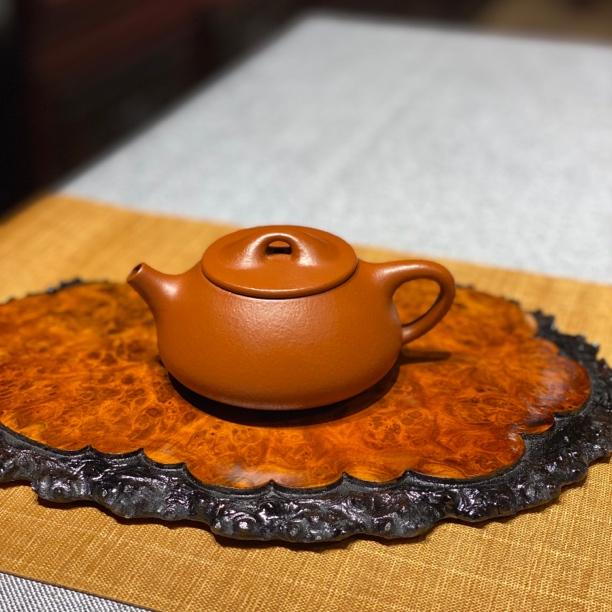 宜兴全手工紫砂壶原矿朱泥景舟石瓢壶130cc全手工正宗紫砂泡茶壶